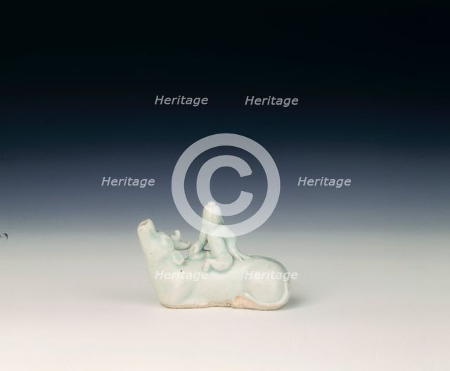Girl on a mythical beast, Late Southern Song/Yuan dynasty, China, 13th century. Creator: Unknown.