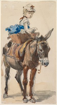 Girl on a Donkey. Creator: Isidore Pils (French, 1813/15-1875)