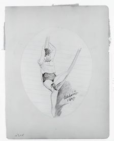 Girl on Hammock, 1889. Creator: Louis Michel Eilshemius