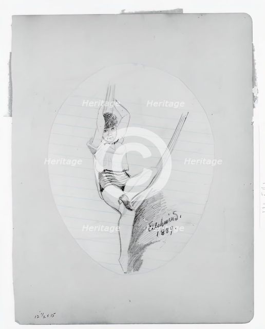 Girl on Hammock, 1889. Creator: Louis Michel Eilshemius.