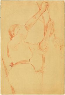 Girl Picking Cherries, 1891. Creator: Berthe Morisot