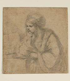 Girl Reading, 17th century. Creator: Guercino