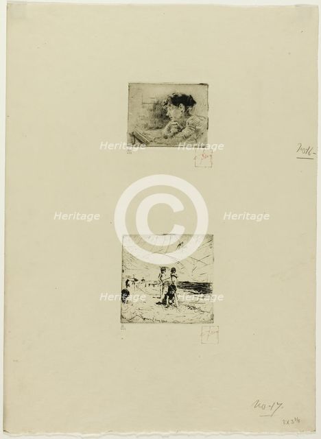 Girl Reading, 1883. Creator: Robert Frederick Blum.