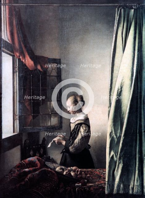'Girl Reading a Letter at an Open Window', c1657. Artist: Jan Vermeer
