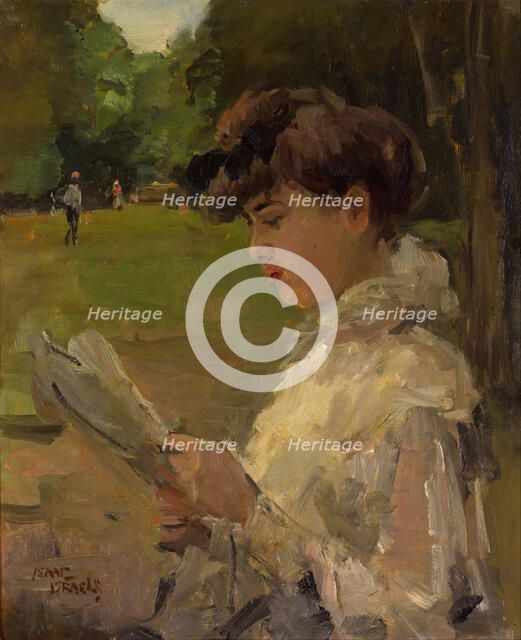 Girl reading, c. 1906. Artist: Israëls, Isaac (1865-1934)