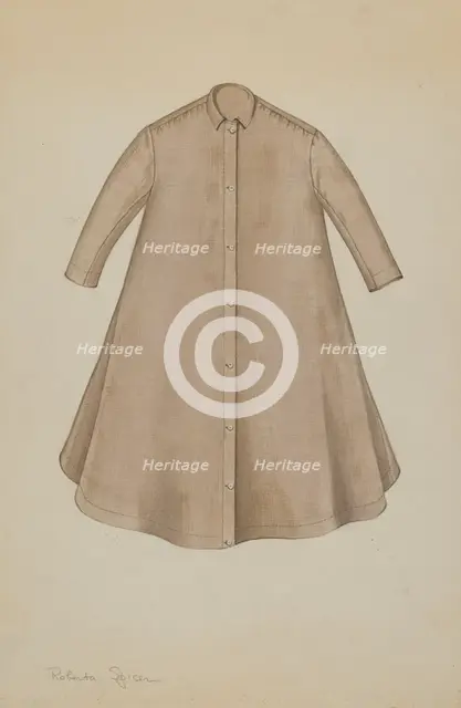 Girl's Coat, c. 1937. Creator: Roberta Spicer.