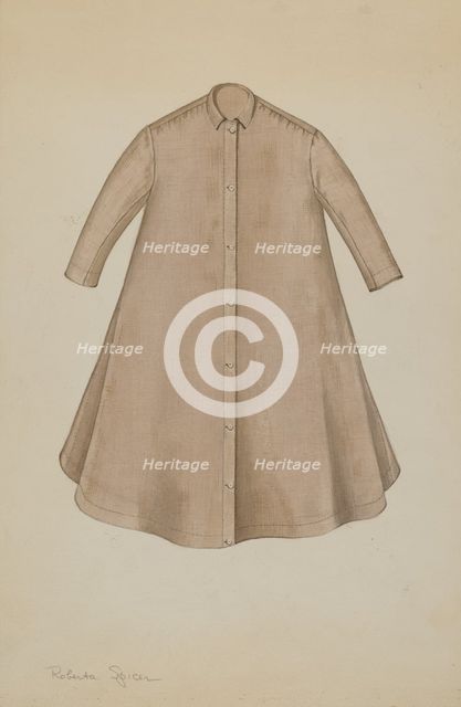 Girl's Coat, c. 1937. Creator: Roberta Spicer.