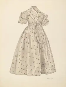 Girl's Dress, 1935/1942. Creator: Nancy Crimi