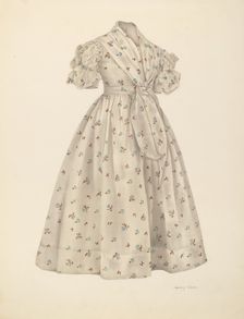 Girl's Dress, 1935/1942. Creator: Nancy Crimi