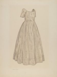 Girl's Dress, 1935/1942. Creator: Nancy Crimi