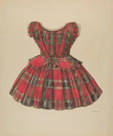 Girl's Dress, 1935/1942. Creator: Virginia Berge