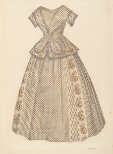 Girl's Dress, c. 1940. Creator: Nancy Crimi