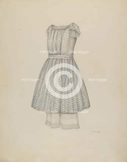 Girl's Dress, c. 1941. Creator: Virginia Berge.