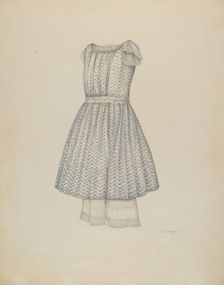 Girl's Dress, c. 1941. Creator: Virginia Berge