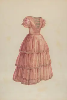 Girl's Dress, c. 1941. Creator: Winifred Gibbes