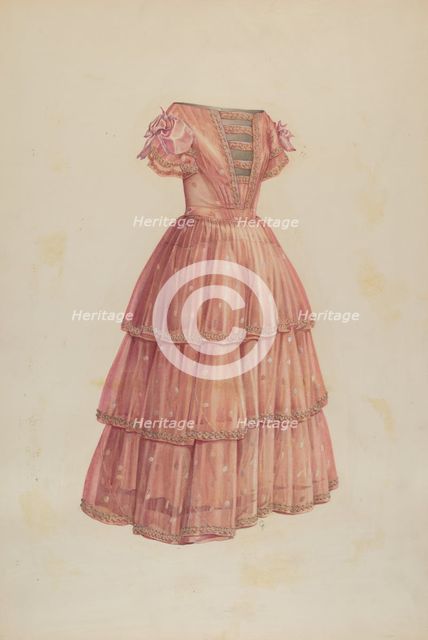 Girl's Dress, c. 1941. Creator: Winifred Gibbes.