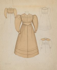 Girl's Dress, c. 1937. Creator: Nancy Crimi