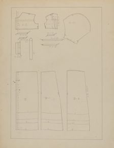 Girl's Dress (Pattern), c. 1937. Creator: Nancy Crimi