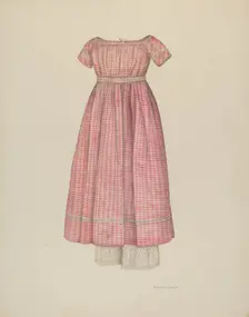 Girl's Dress with Pantaloons, c. 1941. Creator: Nancy Crimi