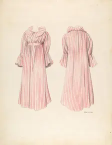 Girl's Wrapper, c. 1937. Creator: James Vail