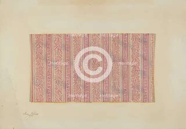 Girl's Wrapper - Textile Pattern, 1937. Creator: Ivar Julius.