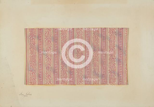 Girl's Wrapper - Textile Pattern, 1937. Creator: Ivar Julius.