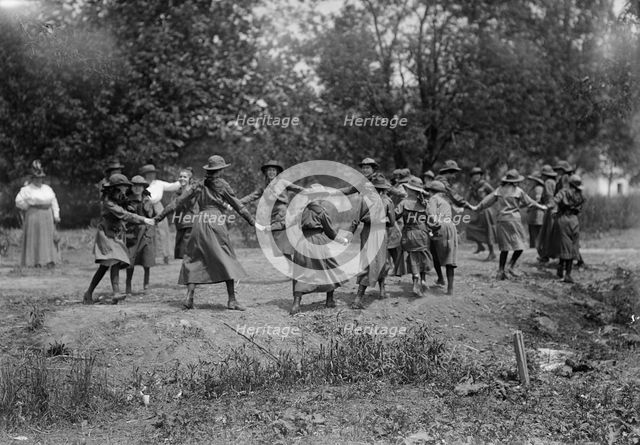 Girl Scouts - Activities And Play, 1917. Creator: Harris & Ewing.