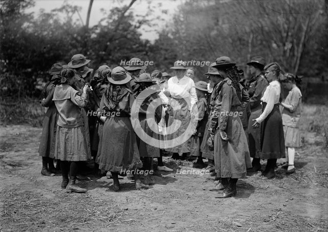Girl Scouts - Activities And Play, 1917. Creator: Harris & Ewing.