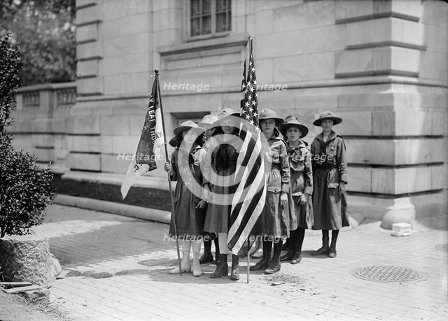 Girl Scouts - Activities And Play, 1917. Creator: Harris & Ewing.