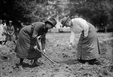 Girl Scouts Gardening, 1917. Creator: Harris & Ewing