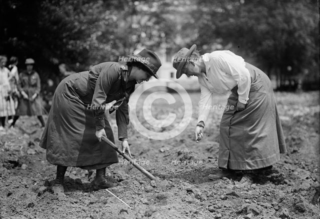 Girl Scouts Gardening, 1917. Creator: Harris & Ewing.