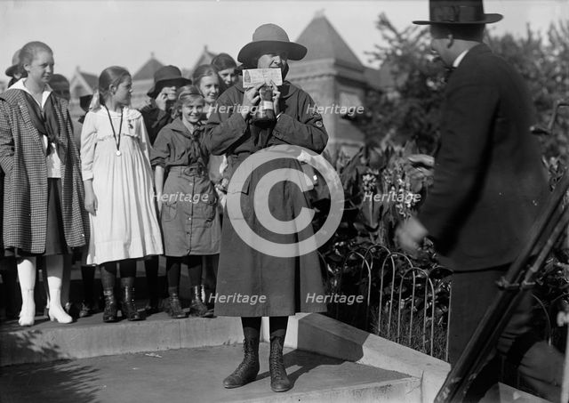 Girl Scouts - Helen Tew, 1917. Creator: Harris & Ewing.