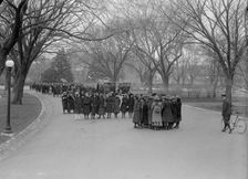 Girl Scouts On Ellipse, 1917. Creator: Harris & Ewing