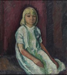 Girl Seated, 1916. Creator: William Lonnberg