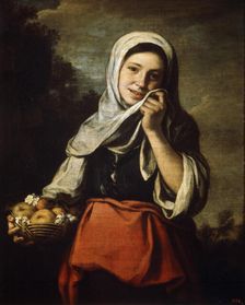 Girl Selling Fruit c1650-c1660. Artist: Bartolomé Esteban Murillo