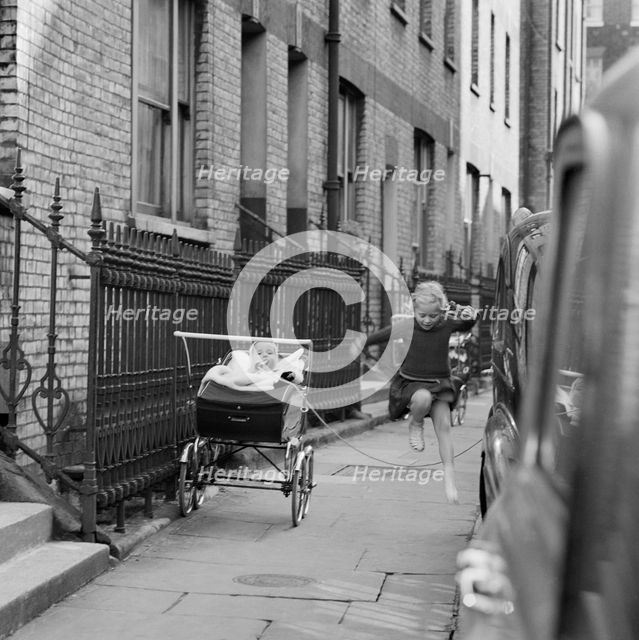 Girl skipping, London, 1960-1965. Artist: John Gay