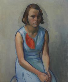Girl Sitting, 1933. Creator: Ilmari Aalto