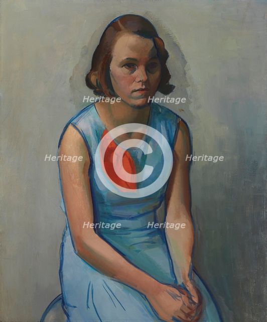 Girl Sitting, 1933. Creator: Ilmari Aalto.
