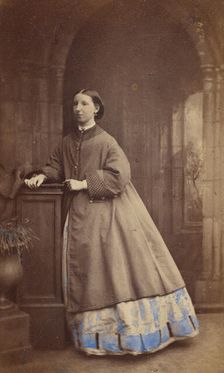 Girl standing at a dais, 1862-1864. Creator: Ross and Thompson