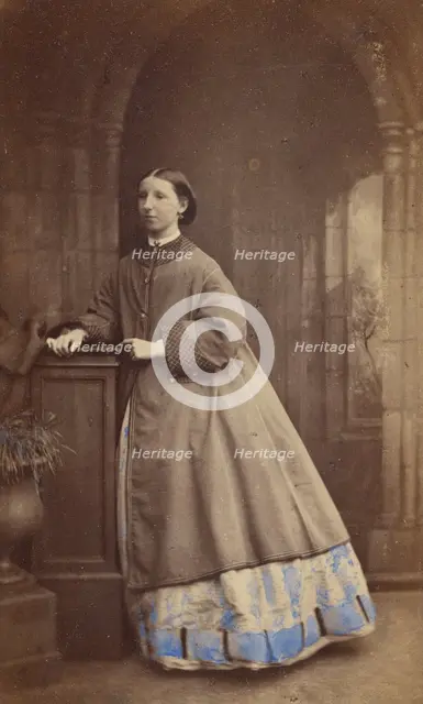 Girl standing at a dais, 1862-1864. Creator: Ross and Thompson.