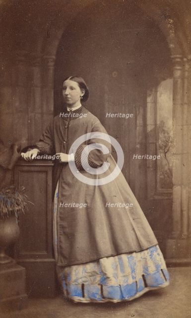 Girl standing at a dais, 1862-1864. Creator: Ross and Thompson.