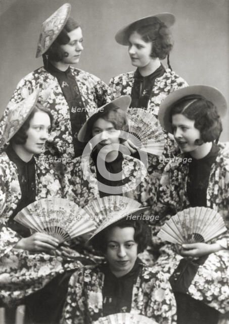 Girls at a fancy dress party, Sweden, c1930s(?). Artist: Unknown