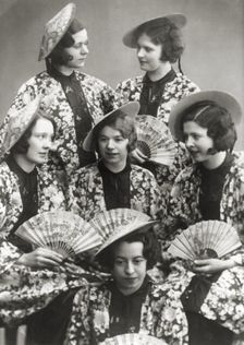 Girls at a fancy dress party, Sweden, c1930s(?)
