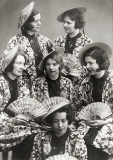 Girls at a fancy dress party, Sweden, c1930s(?). Creator: Unknown