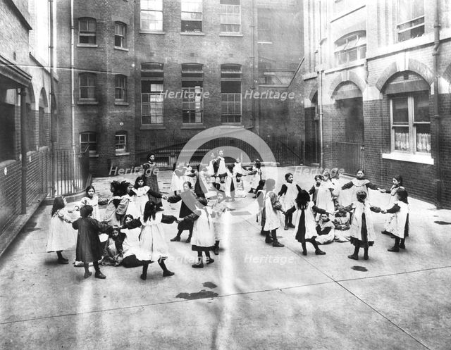 Girls at the Jewish Free School, (c1900?). Creator: Unknown.