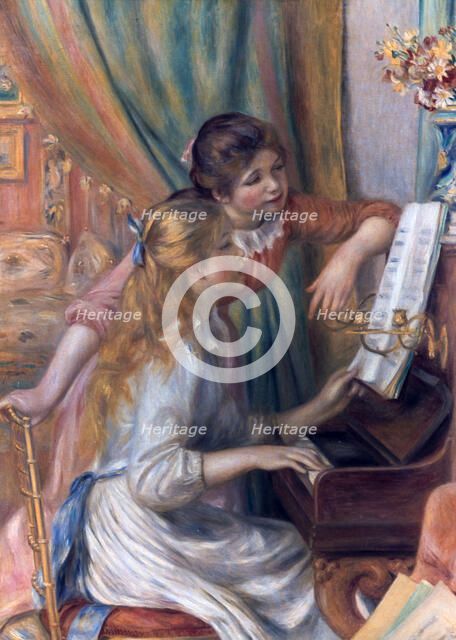 'Girls at the Piano', 1892. Artist: Pierre-Auguste Renoir