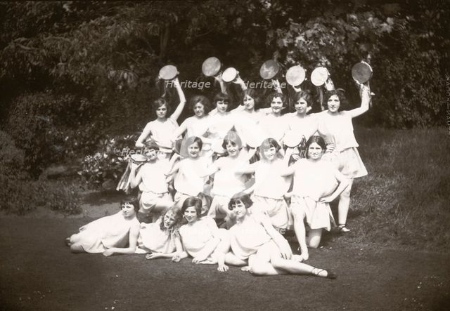 Girls Greek dancing class, 1929. Artist: Unknown
