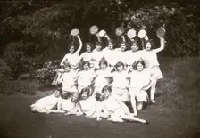 Girls Greek dancing class, 1929
