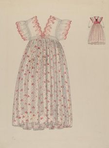 Girl's Dress, c. 1937. Creator: Verna Tallman