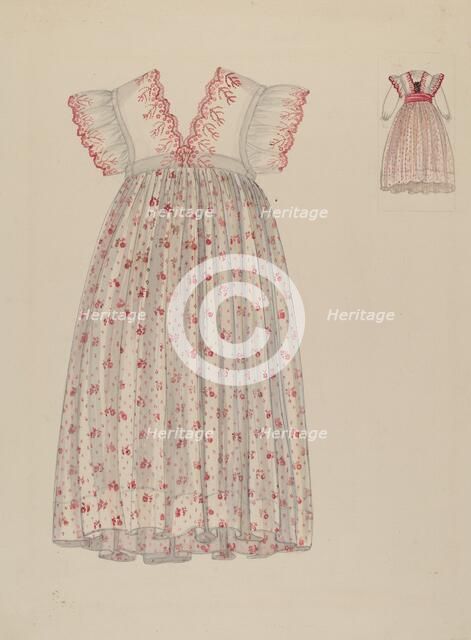 Girl's Dress, c. 1937. Creator: Verna Tallman.